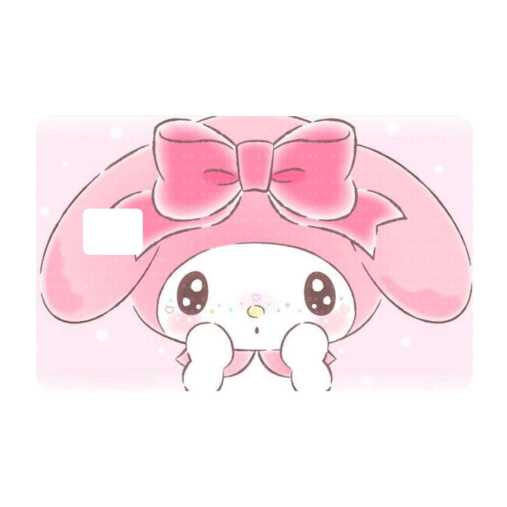 Kawaii Bunny Face Freckles Card Skins