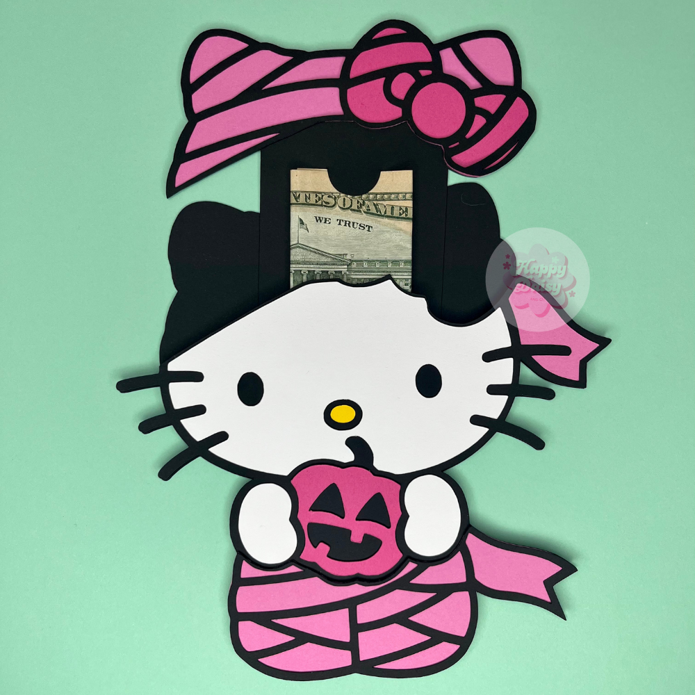 Kawaii Kitty Mummy Gift Card Holder