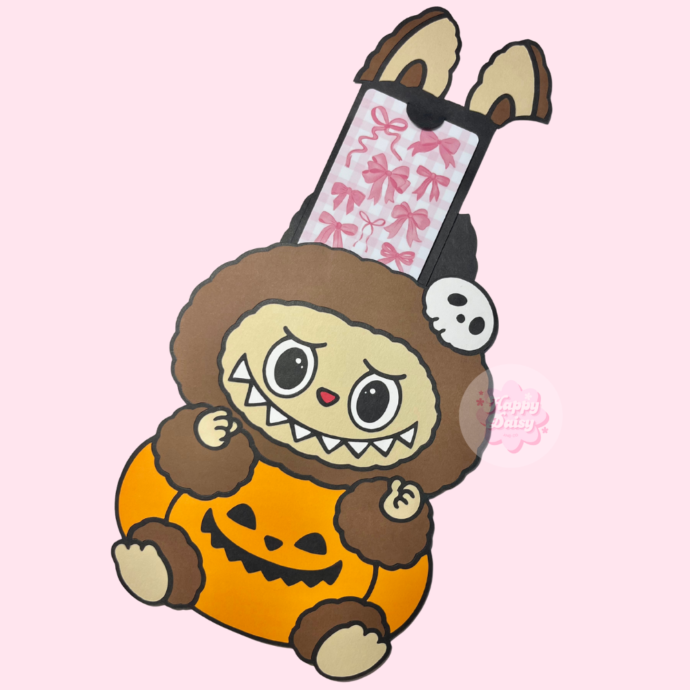 Pumpkin Monster Halloween Gift Card Holder