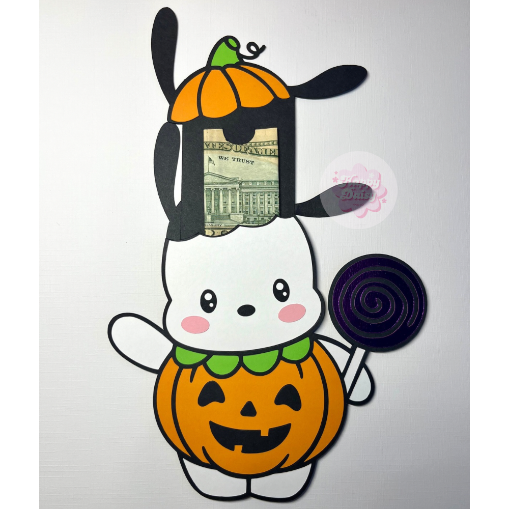 Kawaii Puppy Halloween Gift Card Holder