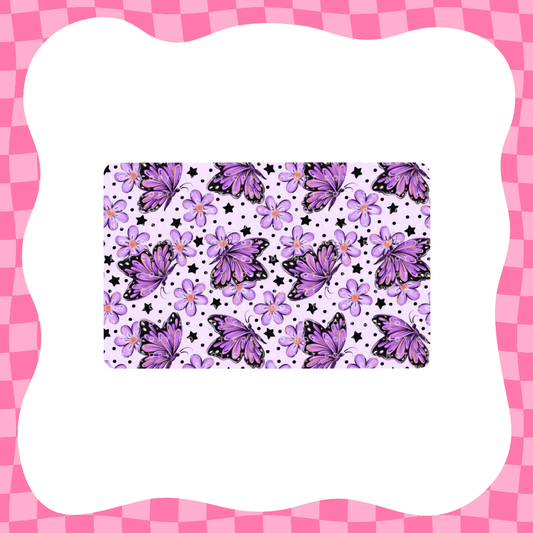 Purple Butterflies Card Skin