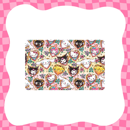 Kitty and Friends Tattoo Hearts Card Skin