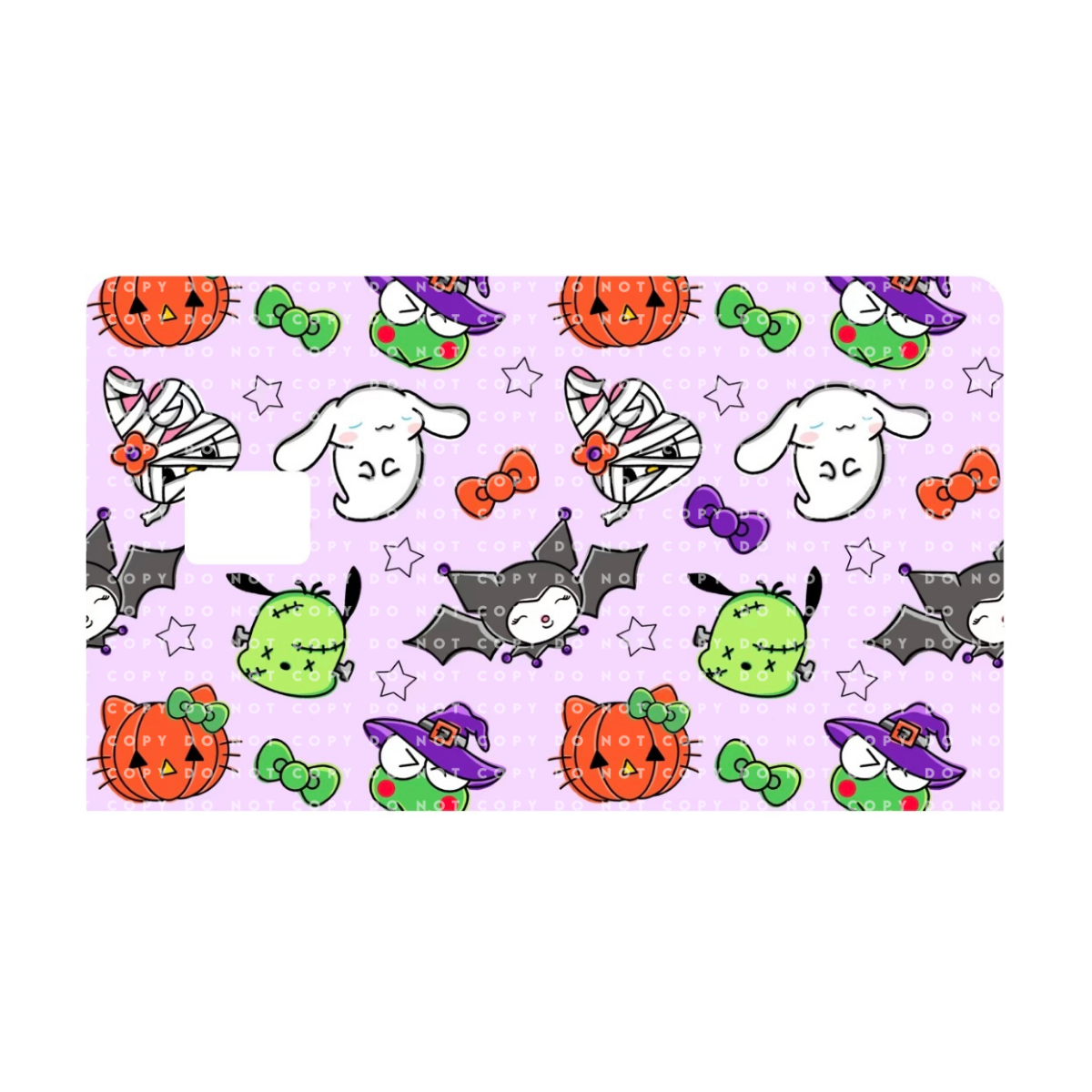 Halloween Kawaii Characters Card Skin