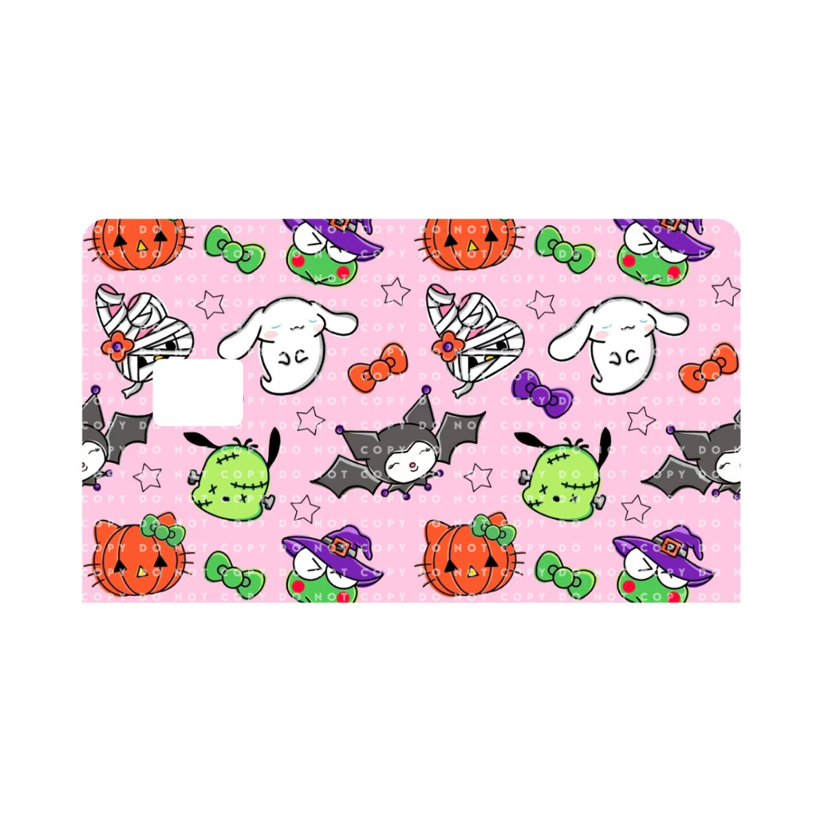 Halloween Kawaii Characters Card Skin