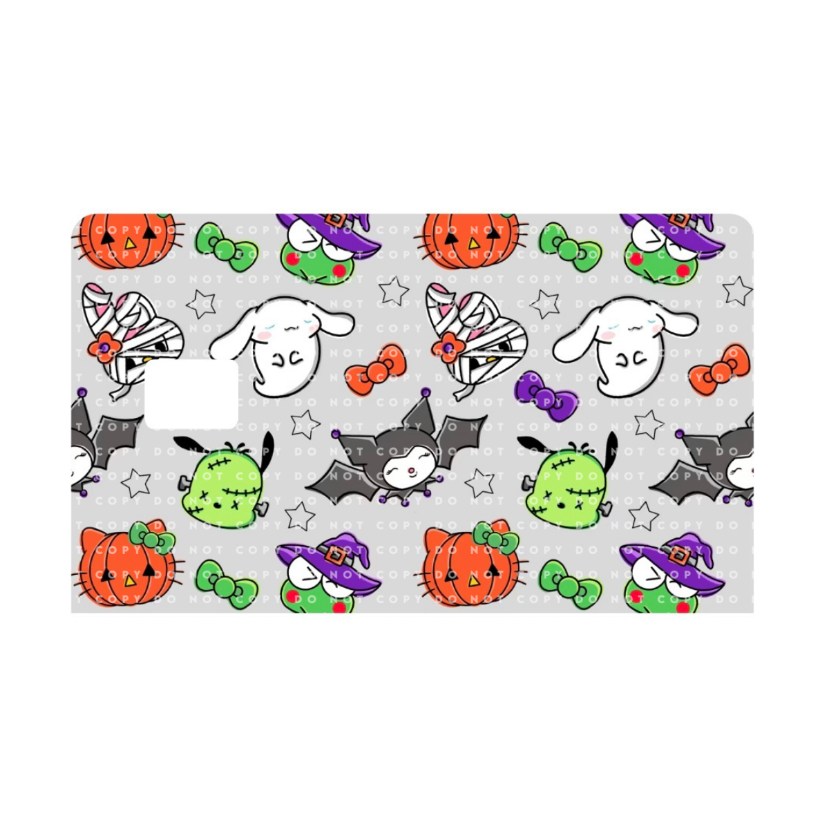 Halloween Kawaii Characters Card Skin
