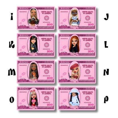 Dollz 100 Bill Card Skin