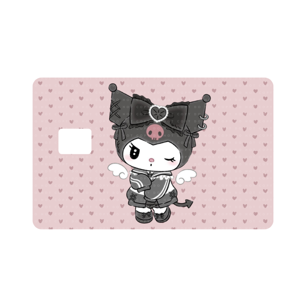 Kawaii Bunny Angel Wings Card Skin