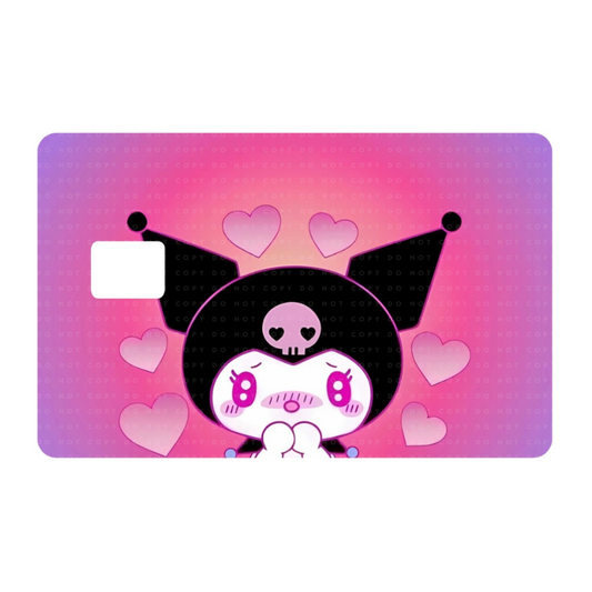 Kawaii Bunny and Hearts Card Skin