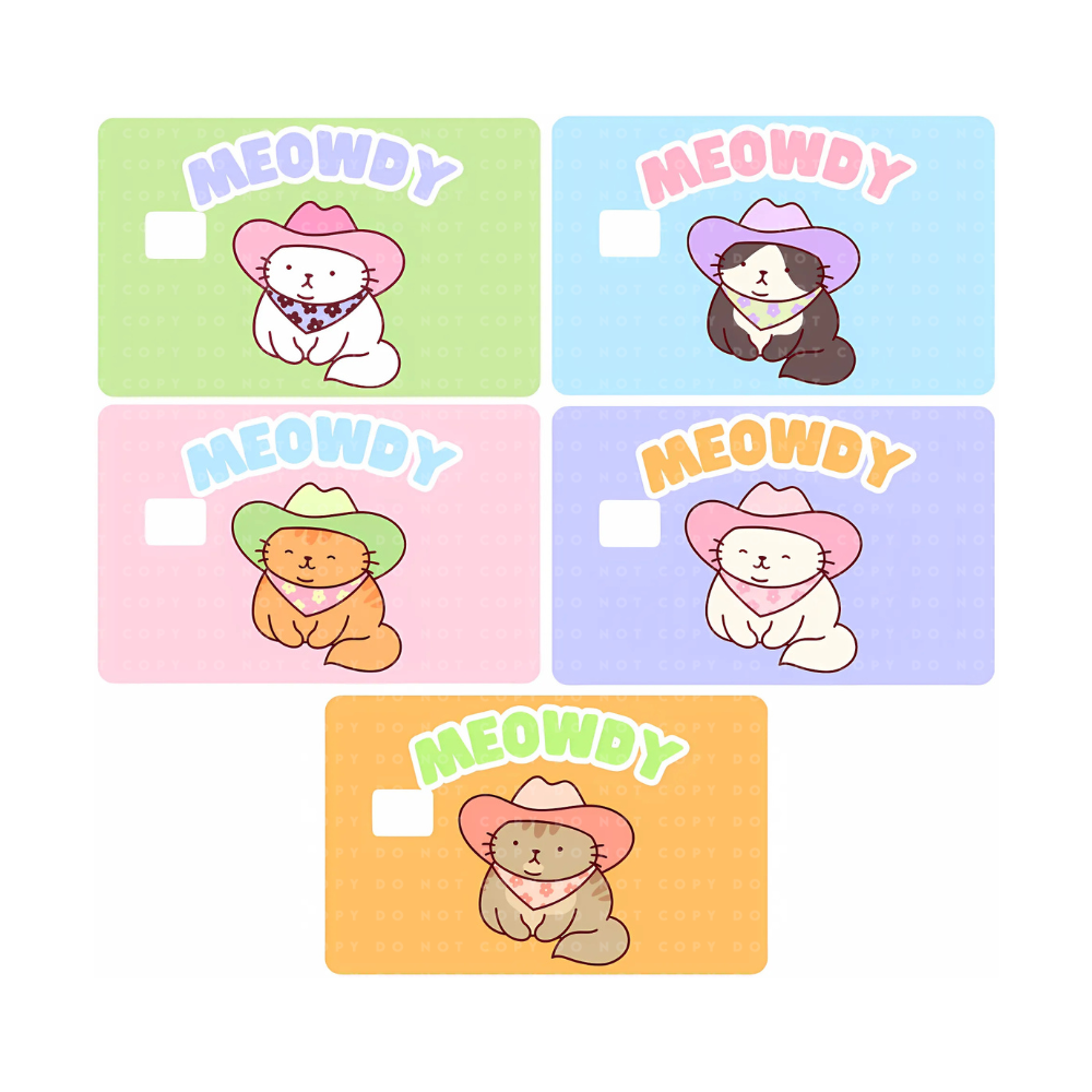 Meowdy Cats Card Skins