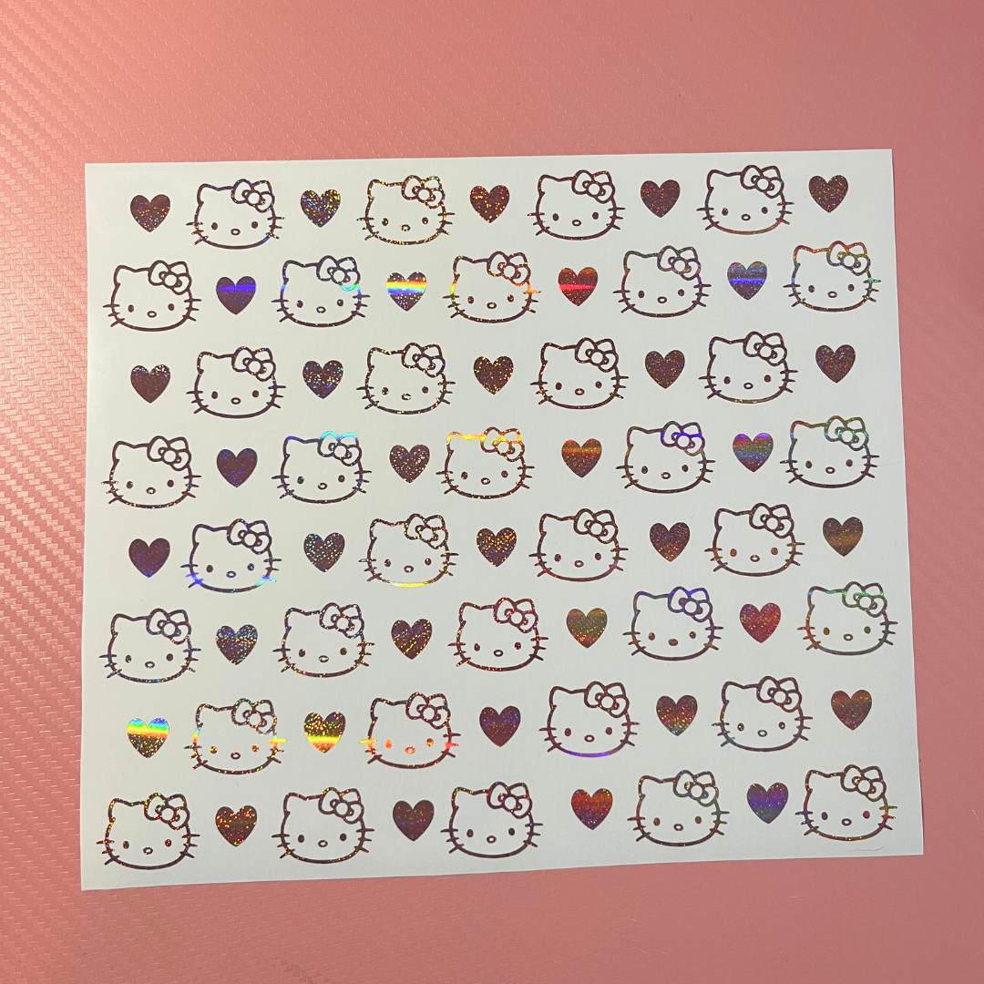 Kawaii Kitty Gas Tank Decal
