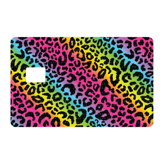 Y2K Colorful Leopard Card Skin