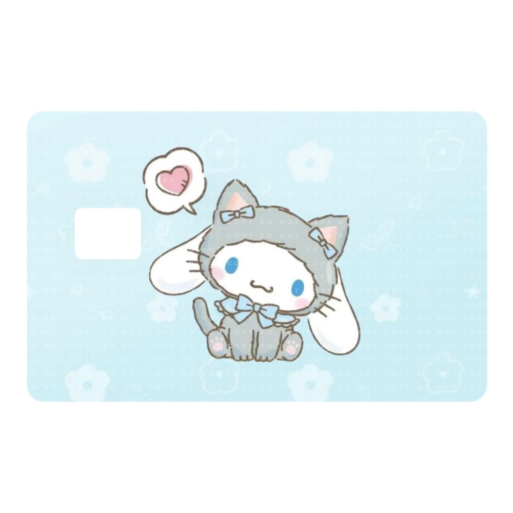 Puppy in Cat Suit Card Skin