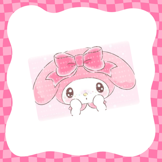 Kawaii Bunny Face Freckles Card Skins