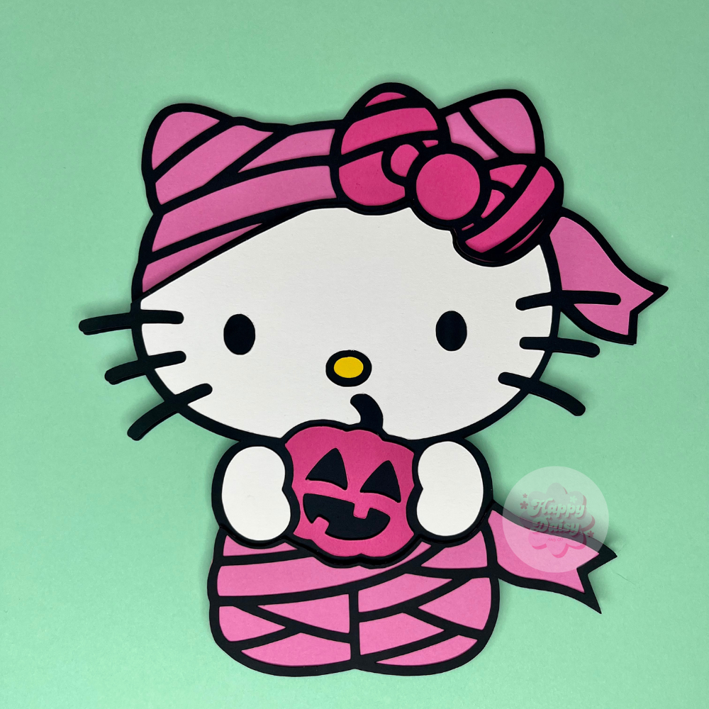 Kawaii Kitty Mummy Gift Card Holder