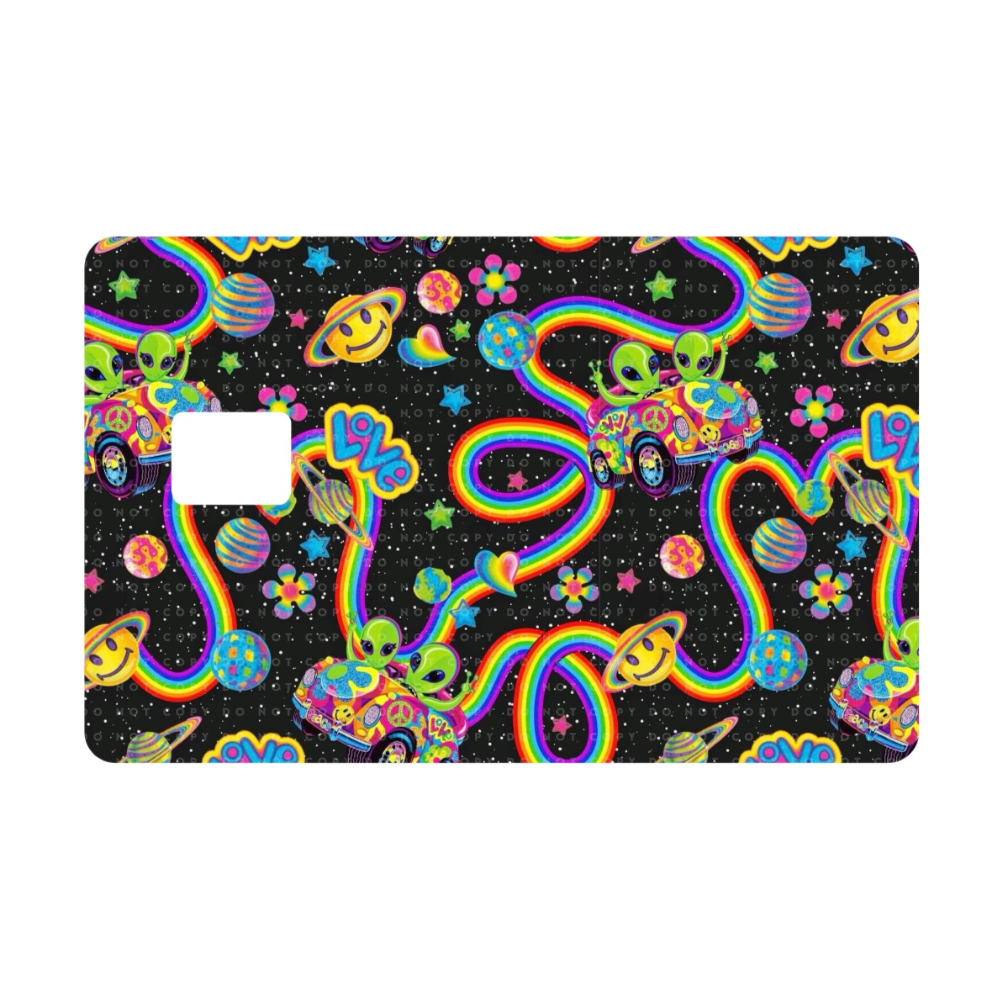 Colorful Aliens Card Skin