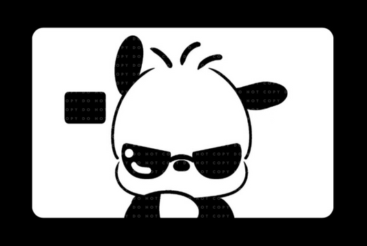 Pup with Sunglasses Card Skin