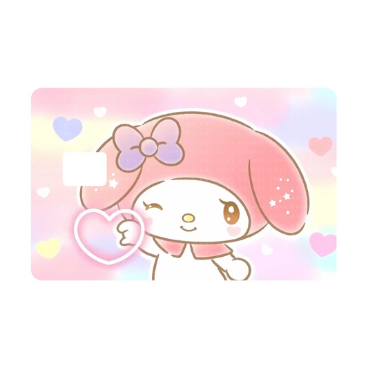 Winking Kawaii Bunny Card Skin