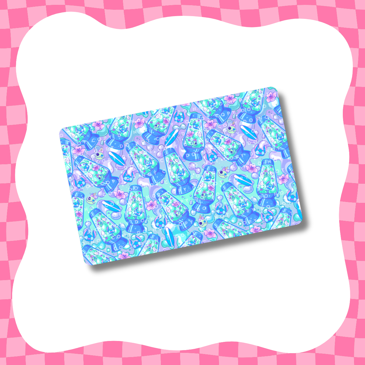 Blue Alien Lava Lamp Card Skin