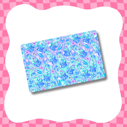Blue Alien Lava Lamp Card Skin