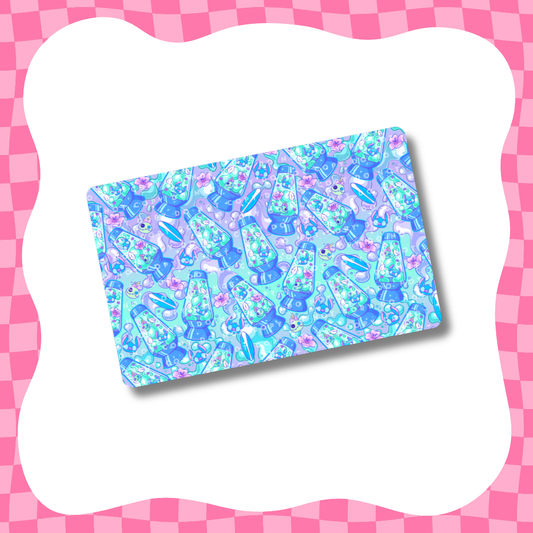 Blue Alien Lava Lamp Card Skin