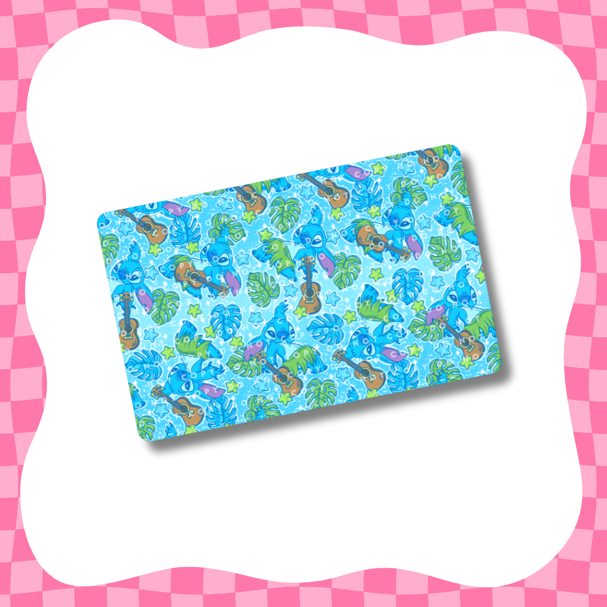 Blue Alien Ukulele Card Skin