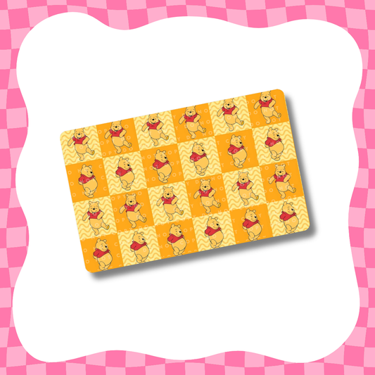 Hunny Bear Checks Card Skin