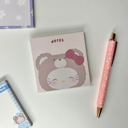 Kawaii Kitty Memo Pad