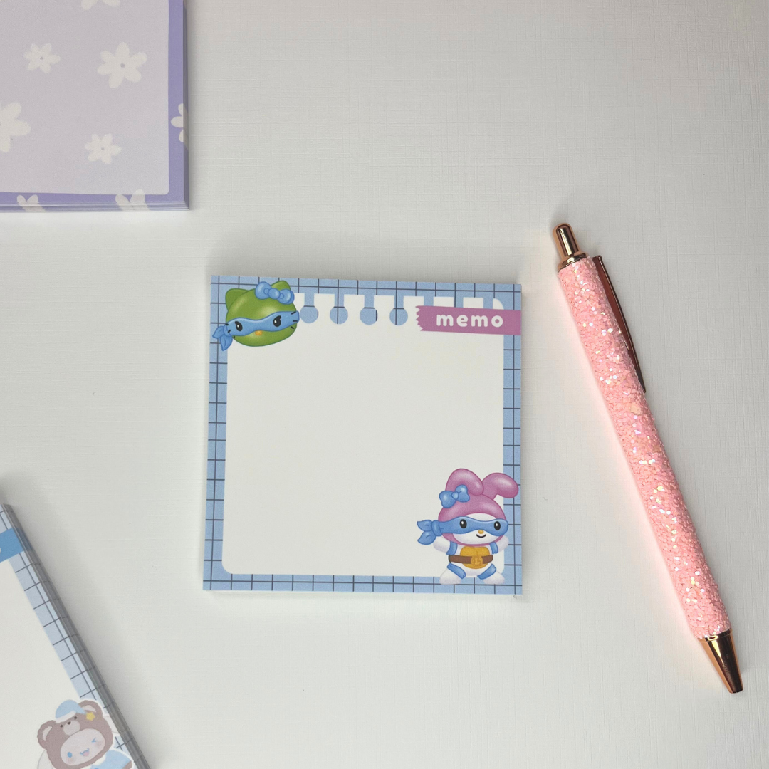 Kawaii x TMNT Memo Pad