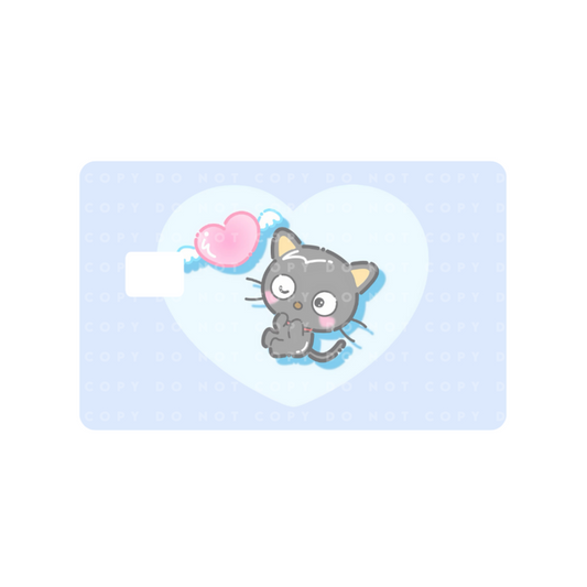 Black Cat Heart Card Skin