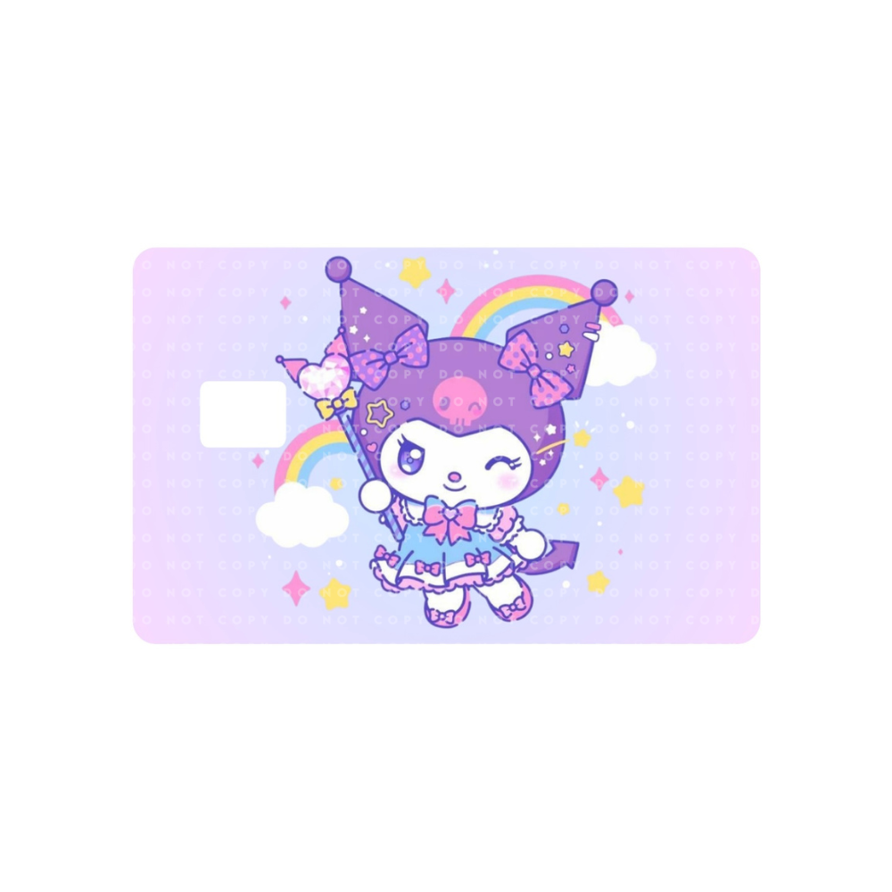Purple Rainbow Kawaii Bunny