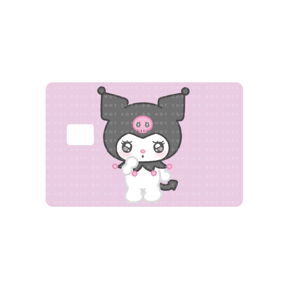 Kawaii Bunny Mauve Card Skin