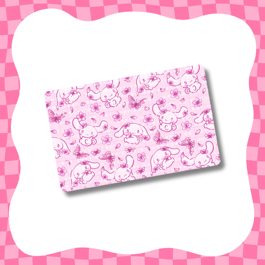 Kawaii Puppy Blossoms Card Skin