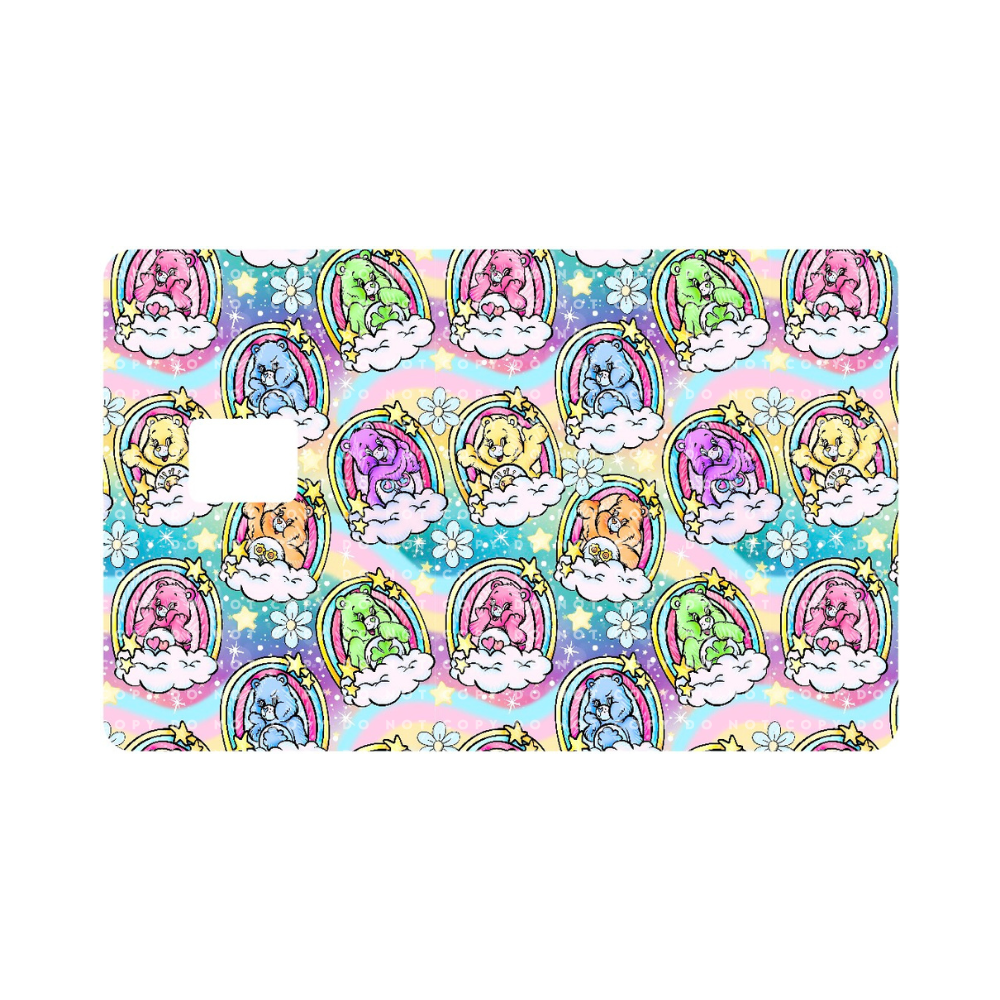 Colorful 80s Bears Card Skin