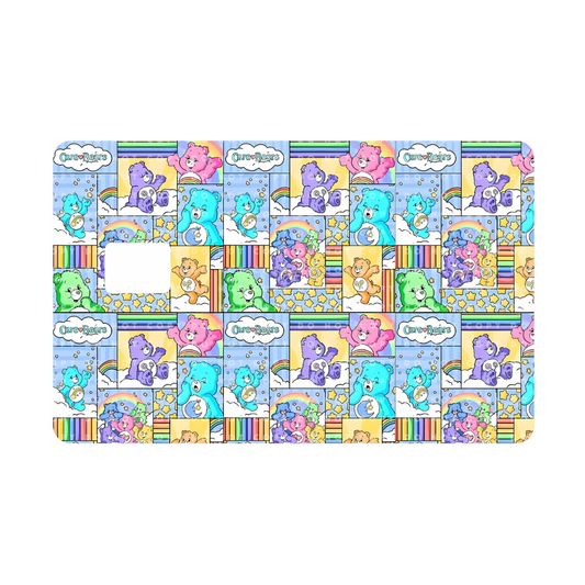 Comic Style Colorful Bears Card Skin