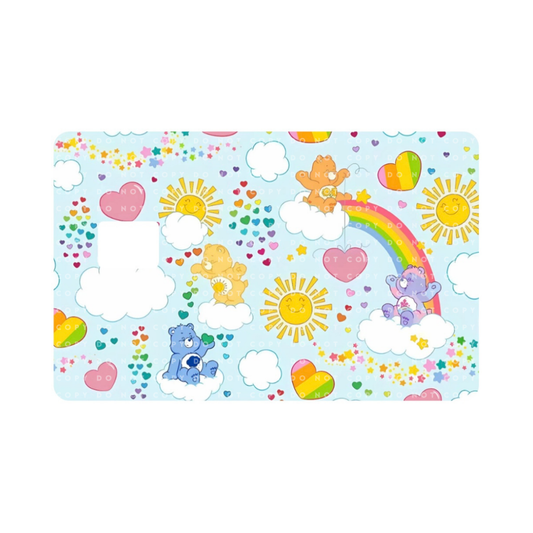 Colorful Bears and Rainbows Card Skin