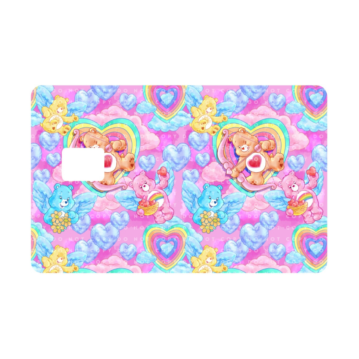 Colorful Cupid Bears Card Skin