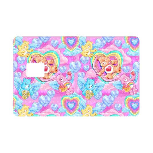 Colorful Cupid Bears Card Skin