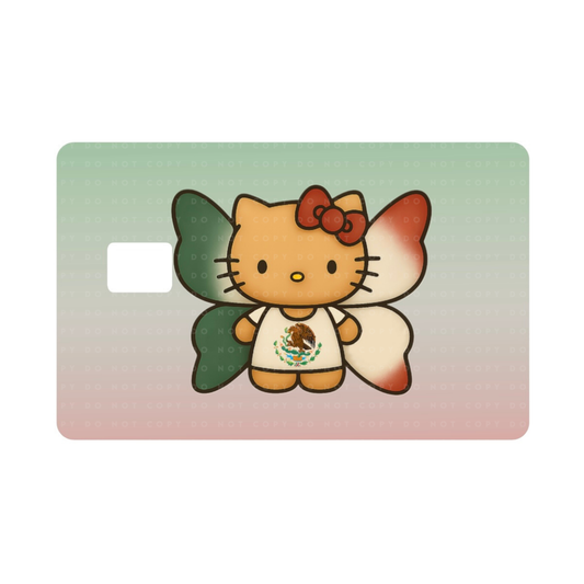 Kawaii Kitty Mex Butterfly Card Skin
