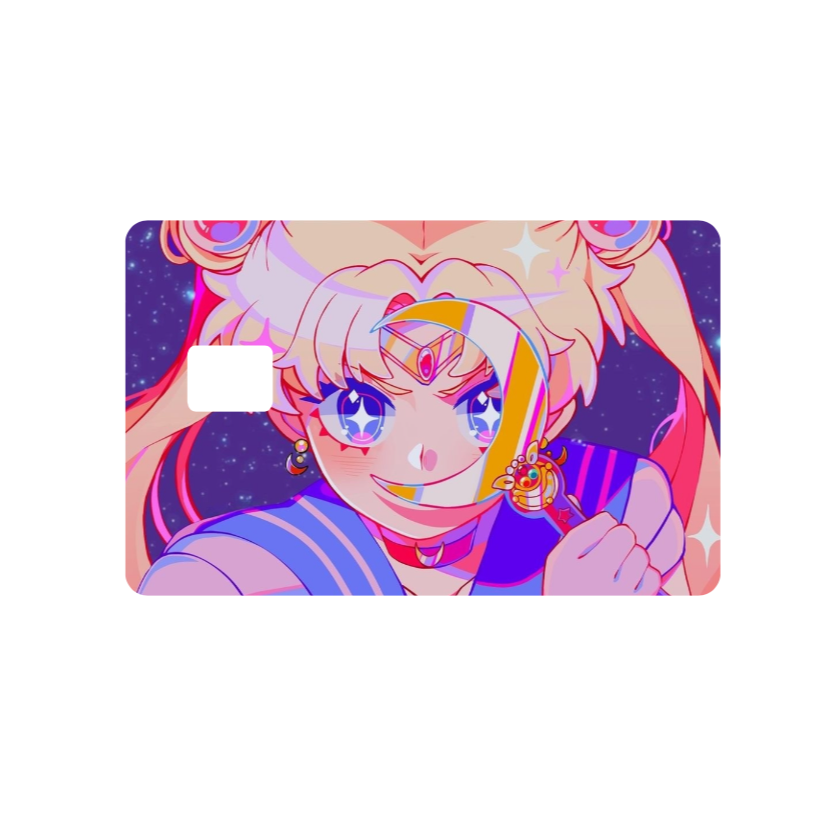 Fierce Anime Girl Card Skin