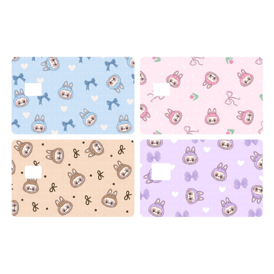 Cute Monsters and Bows Card Skins