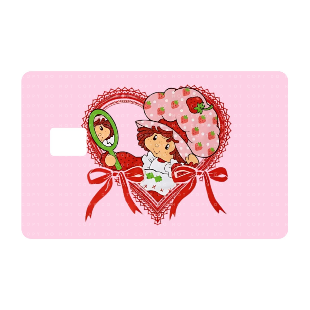 Strawberry Girl Mirror Card Skin