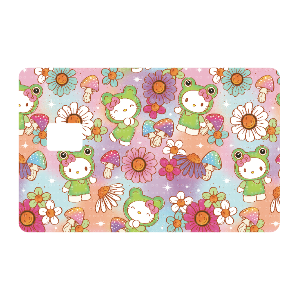 Mushroom and Froggies Card Skin