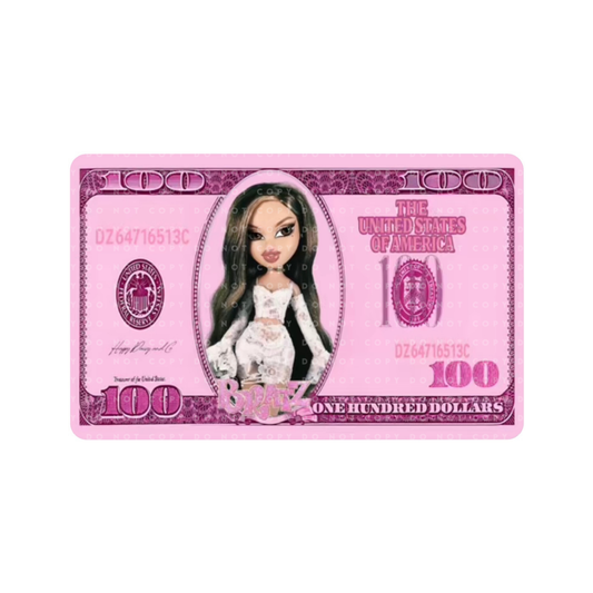 Dollz Pink 100 dollar Card Skin