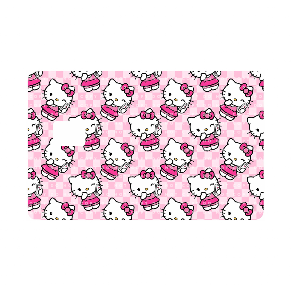 Kawaii Kitty Cell Phone Card Skin