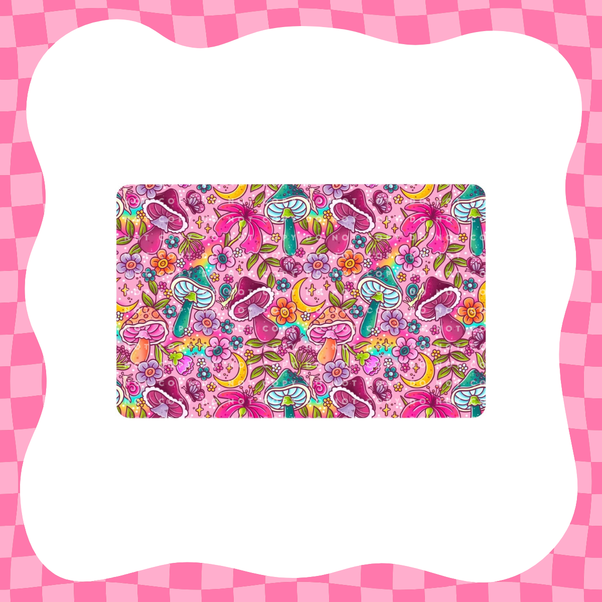 Colorful Mushrooms Card Skin