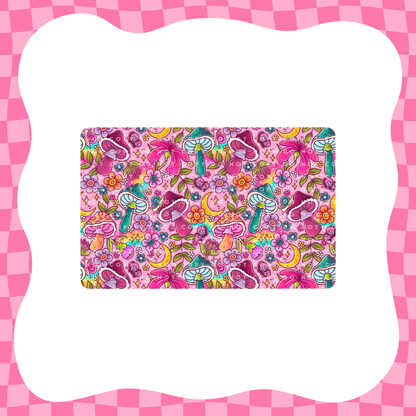 Colorful Mushrooms Card Skin