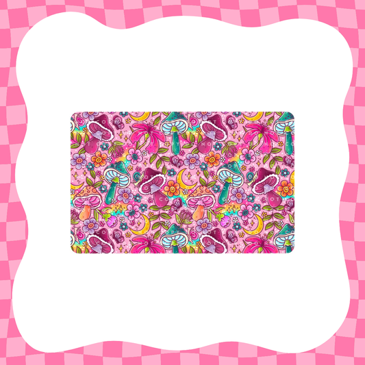 Colorful Mushrooms Card Skin