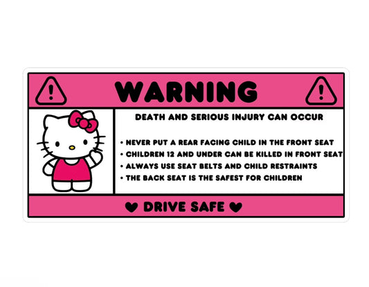 Kawaii Kitty Visor Sticker