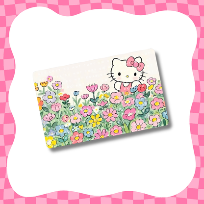 Kitty Flower Garden Card Skin
