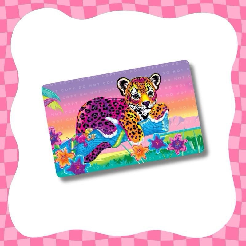 Y2K Colorful Leopard Card Skin
